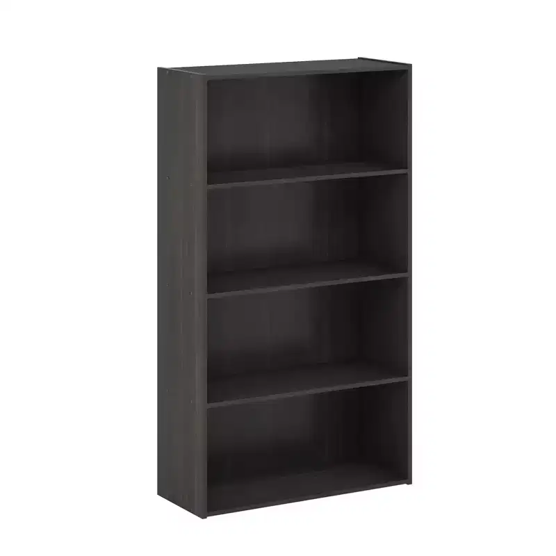 4-Cube Open Shelf Bookcase, Espresso, Particle Board, 41.7