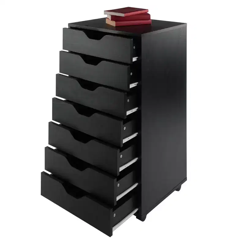 7 Drawer Cabinet with Casters -