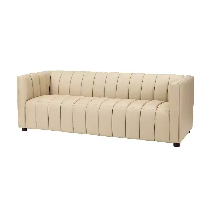 83 Genuine Leather Sofa with Channel