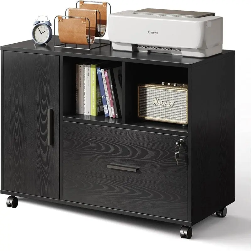 1-Drawer Wood Lateral Filing Cabinet - 15.8D x 36.6W x 25H