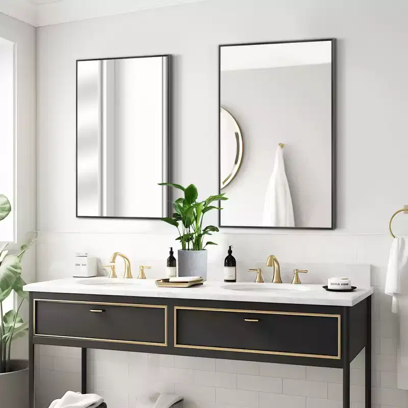 PexFix Aluminum Fine Edge Wall Mirror Set of 2
