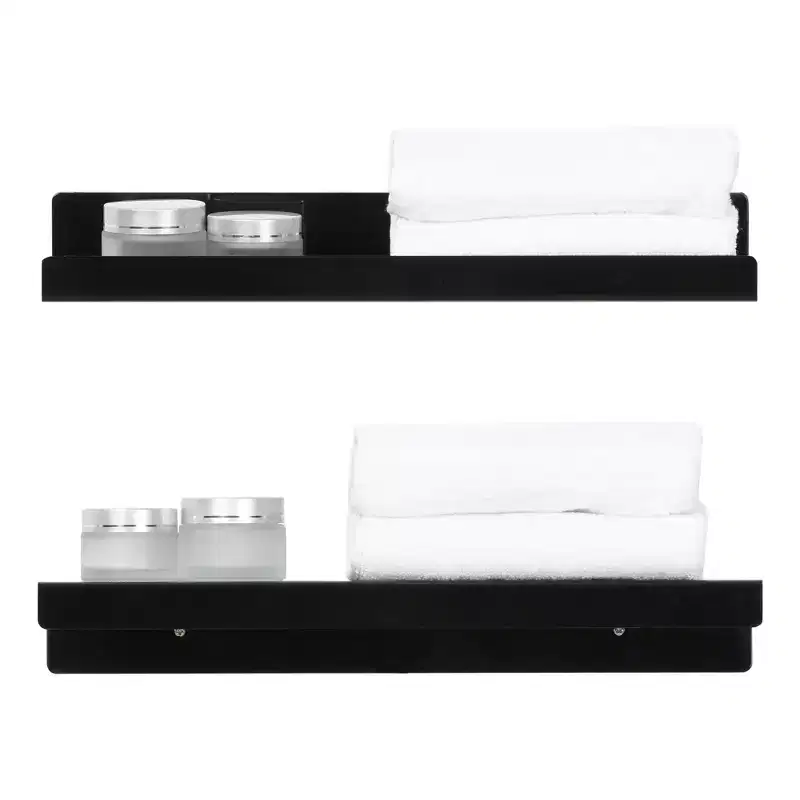 Acrylic Waterproof Wall Floating Shelf, 15x4x2 Inch, 8.8 lbs Capacity