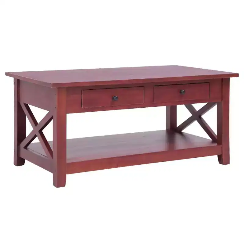 vidaXL Coffee Table Side End Table Living Room Sofa Table Solid Wood Mahogany