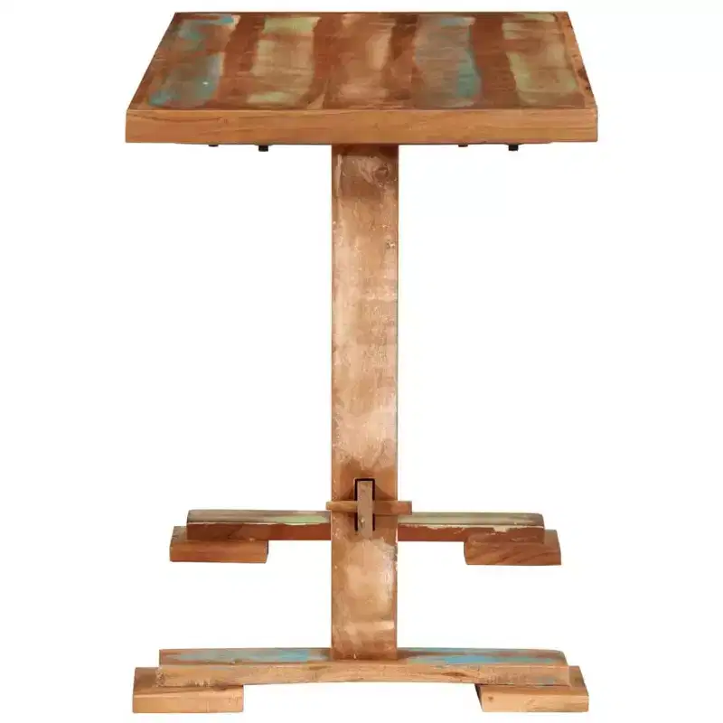 Multicolor Solid Reclaimed Wood Dining Table, Medium