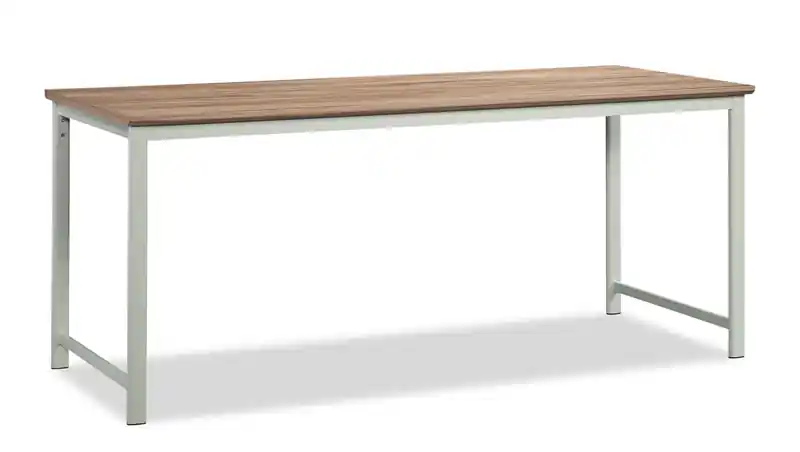 Bergen Circle 71.10 Commercial Grade Table Office Desk - Natural Wood