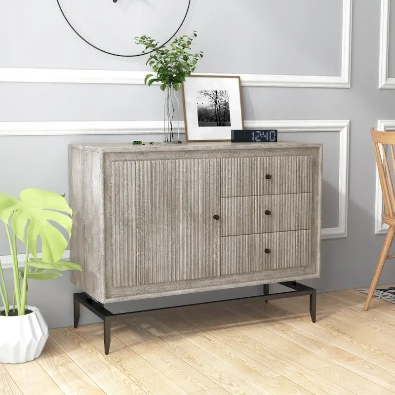 3-Drawer Wood Accent Cabinet - 39.5 x 16 x 31