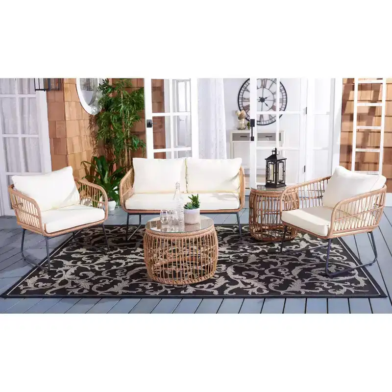 Venta 5 Piece Living Set - Indoor/Outdoor - PAT9007 - Safavieh