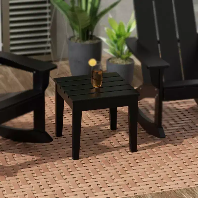 WestinTrends Outdoor Patio Modern Adirondack Side Table