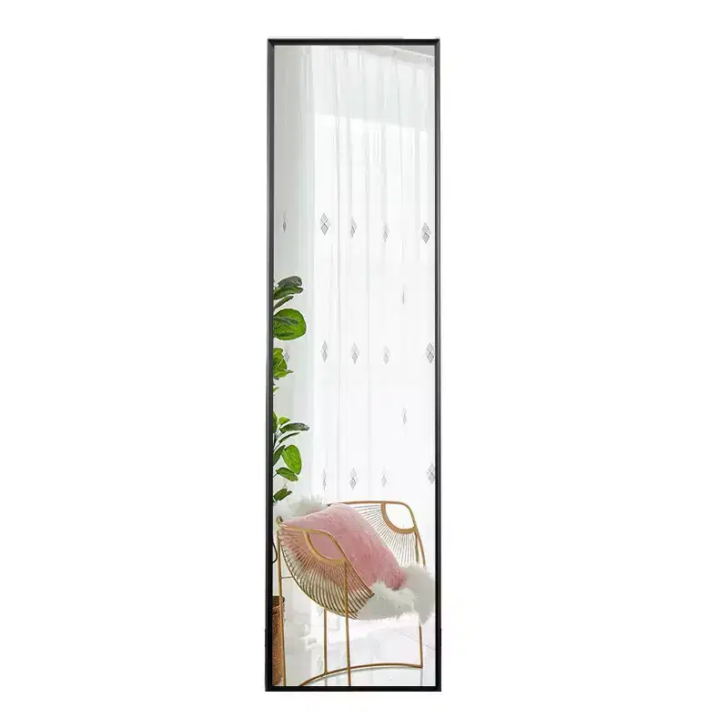59 Black Metal Framed Freestanding Standing Mirror