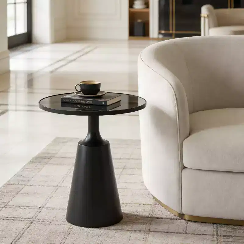 Christopher Knight Home Viviana Modern Iron Round Side Table
