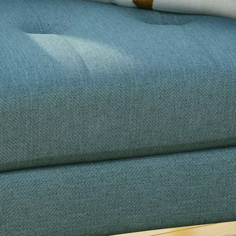 Mid-Century Fabric Button Tufted Club Chair with Channel Stitching