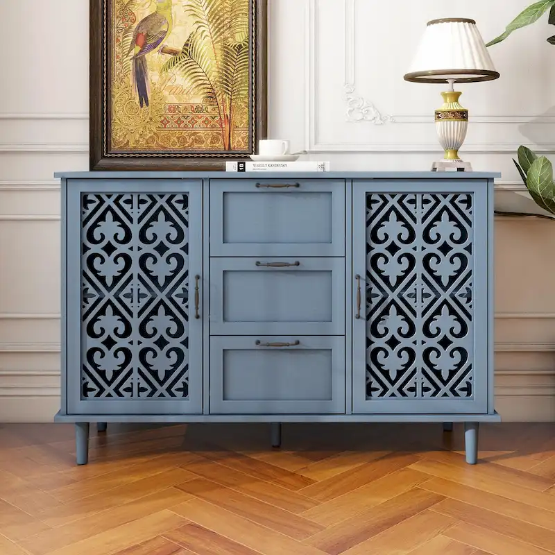 Accent Storage Cabinet with 2 Doors and 3 Drawers
