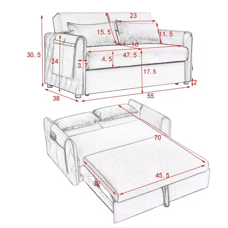 Modern 3-Seater + 3-Seater Teddy Sofa Combo - Wooden Frame & Cushions Included