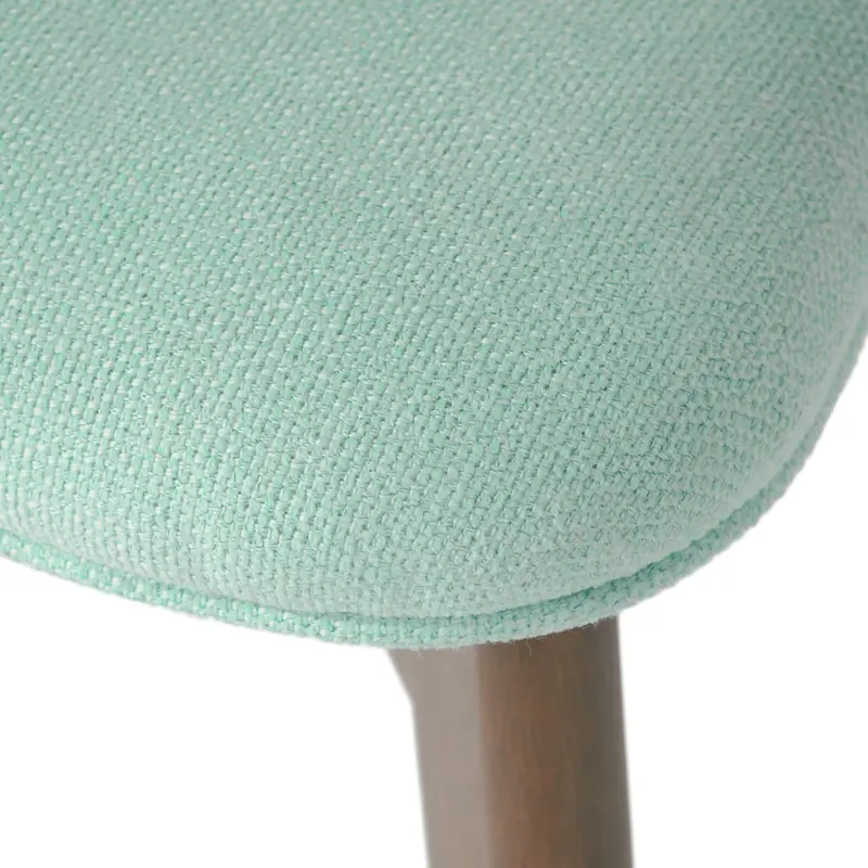 Chazz Mid-Century Modern Upholstered Rubberwood Dining Chairs (Set of 4) by Christopher Knight Home