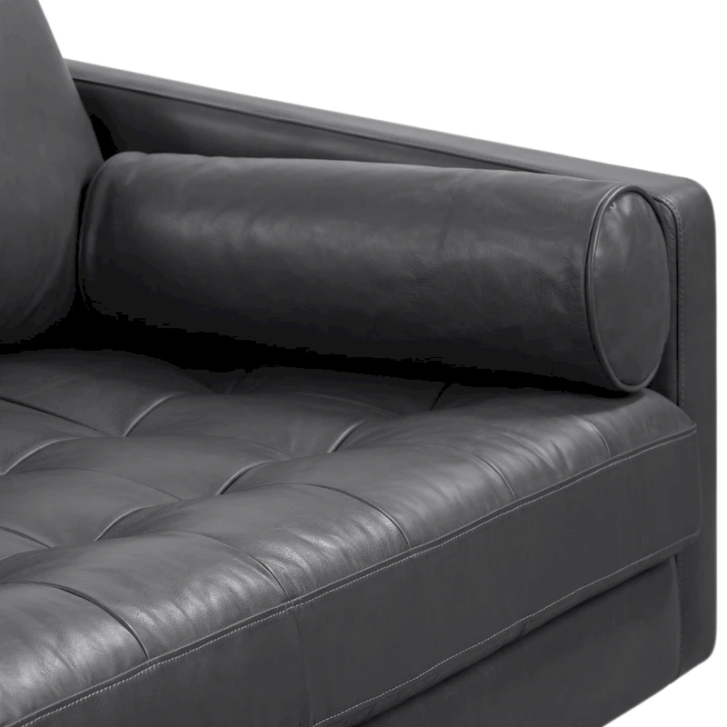 Poly & Bark Napa 72 Apartment Sofa - Full Grain Genuine Italian Leather