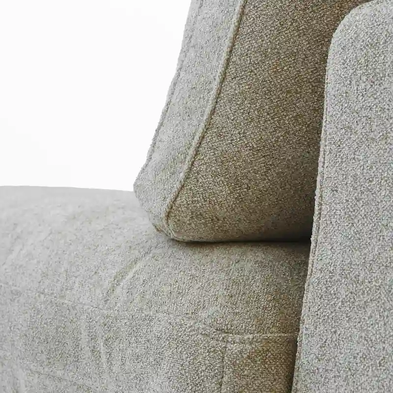160 Modern Linen Upholstery 4 Piece Sectional Sofa Minimalism Commix Down Filled Modular Couches