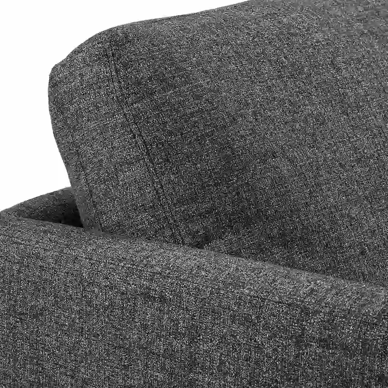 Mid-Century Tapered Leg Armchair with Roll Pillows