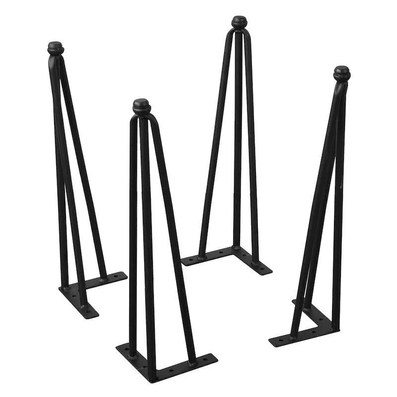 4 Piece Hairpin Metal Table Legs Furniture Legs