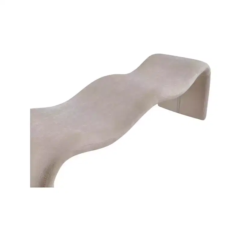 Meridian Furniture,Willow Chenille Fabric Bench