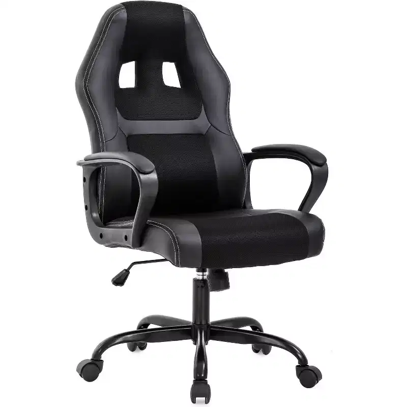 FDW Office Chair PC Gaming Chair Cheap Desk Chair PU Leather Executive Computer Chair Lumbar Support for Women, Men