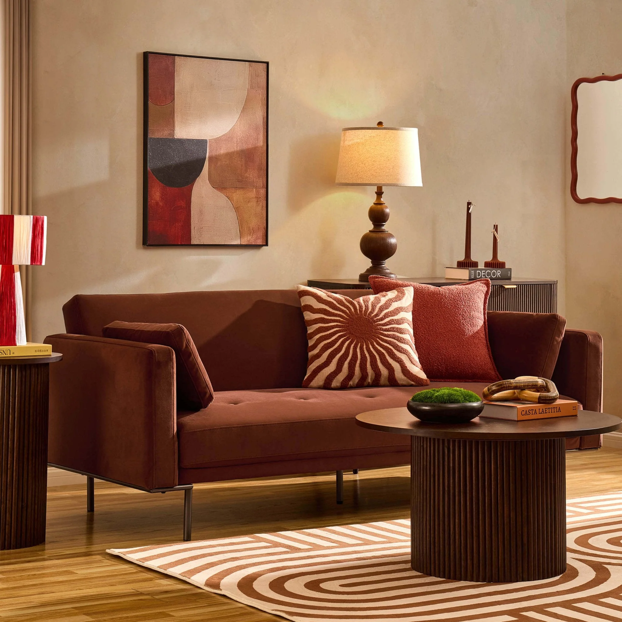 Sofa Bed - Terracotta