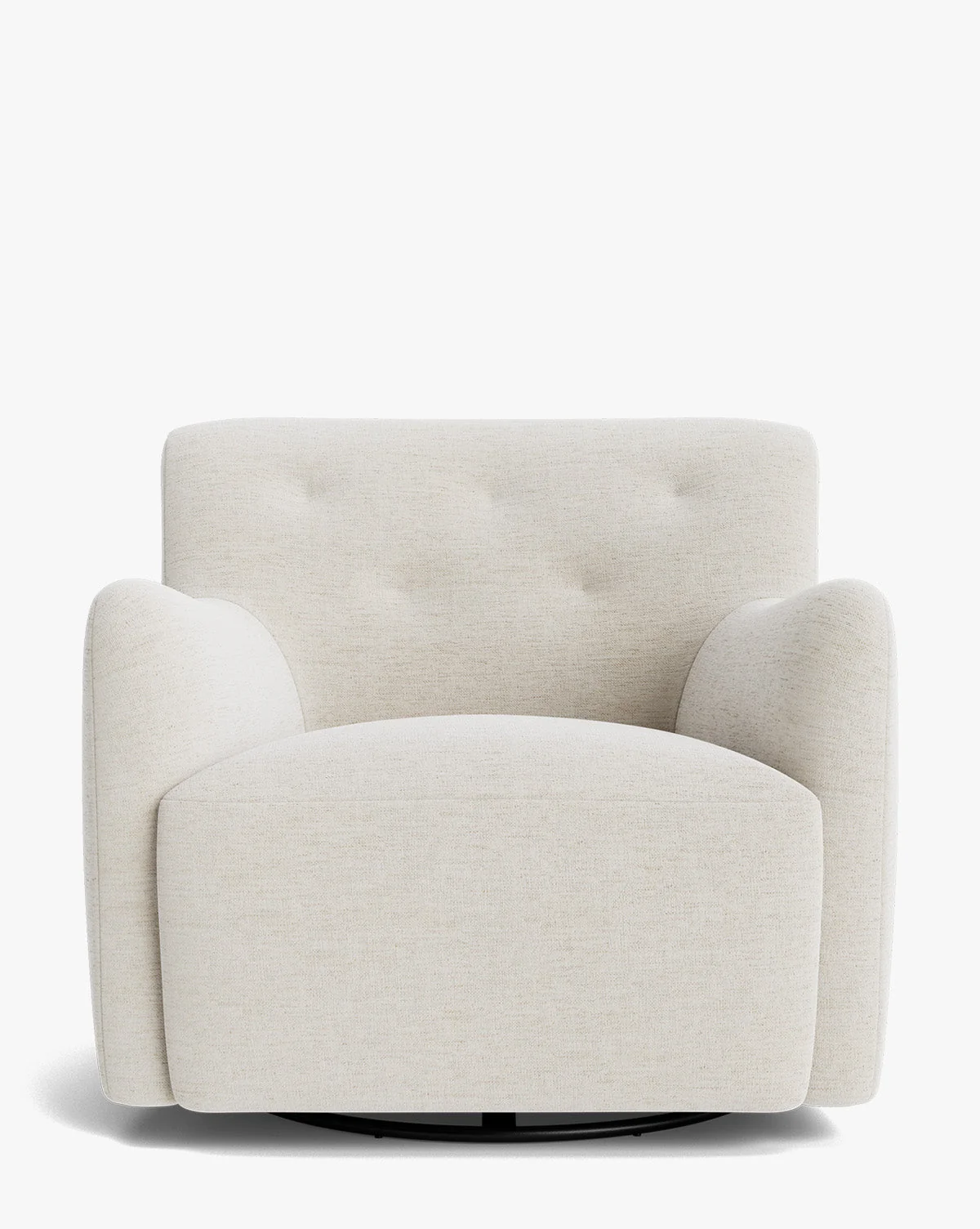 Sculptural Plush Velvet Swivel Lounge Chair with Sink-In Softness for Living Room