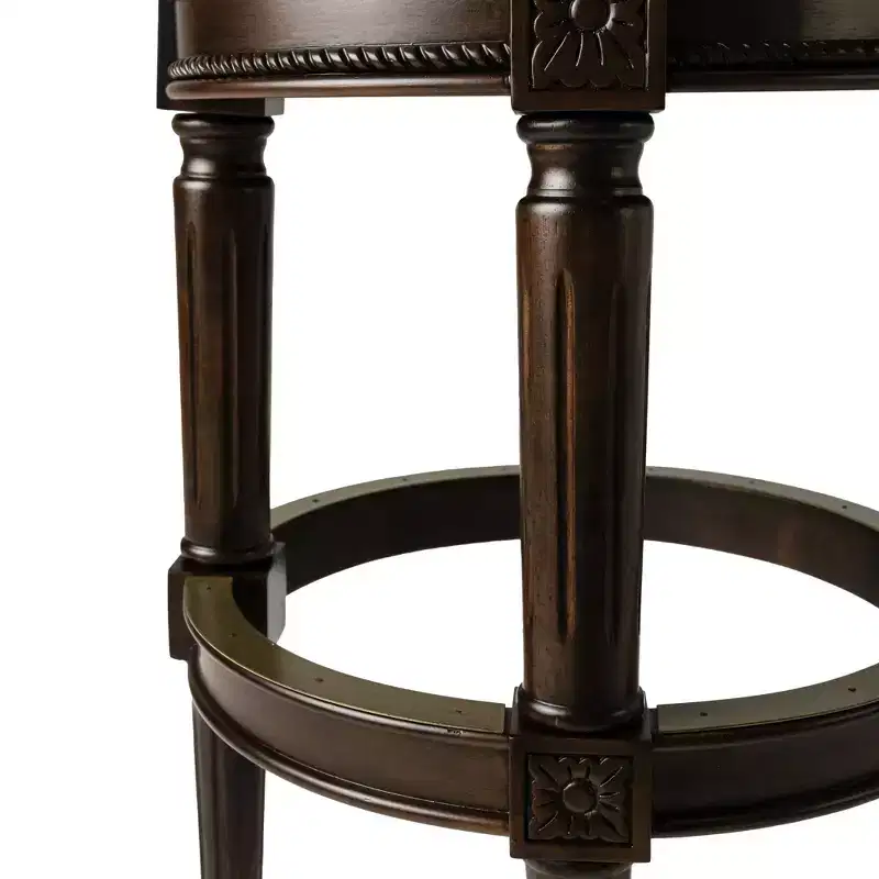 Maven Lane 31 Pullman Backless Swivel Bar Stools with Faux Leather