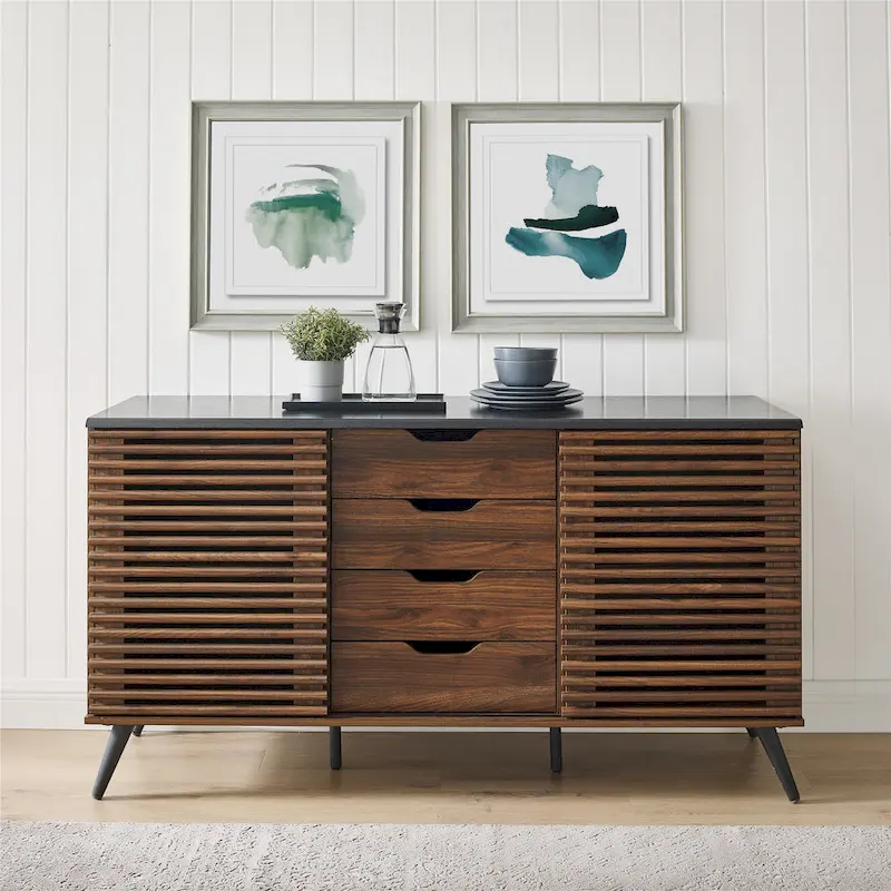 Sliding Slat Door Buffet