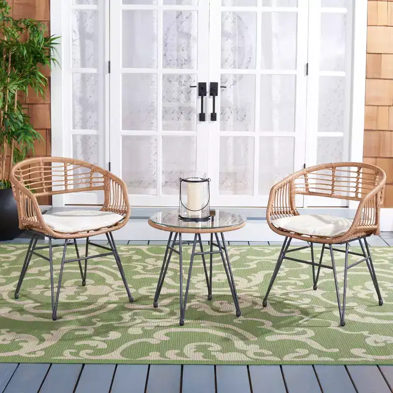 Ferla 3 Piece Lounger Set - Indoor/Outdoor - PAT9014 - Safavieh