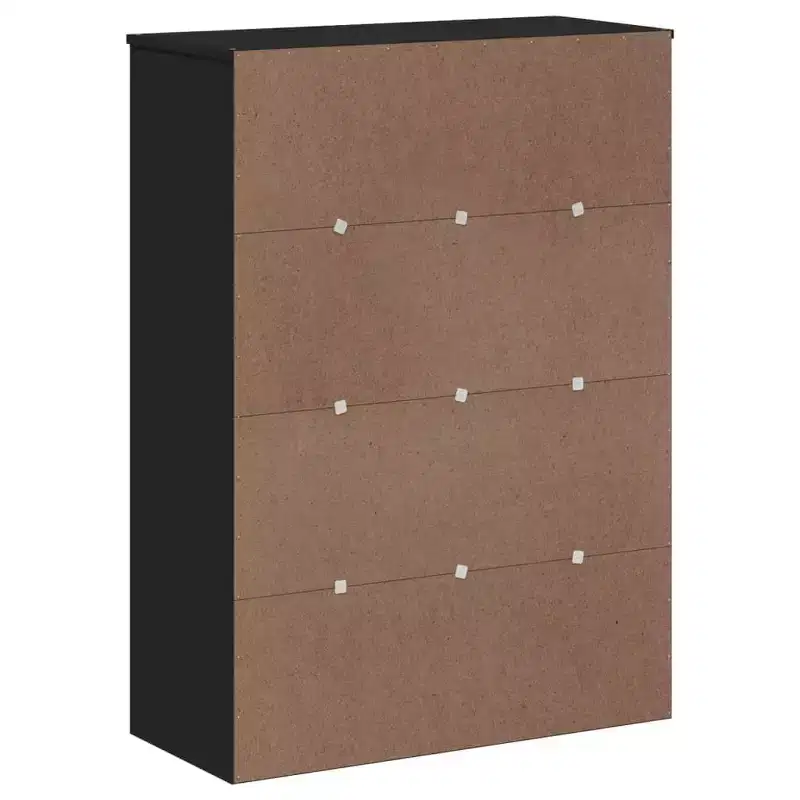 Industrial Highboard Top with 3 Shelves & Frosted Glass Doors – Anthracite