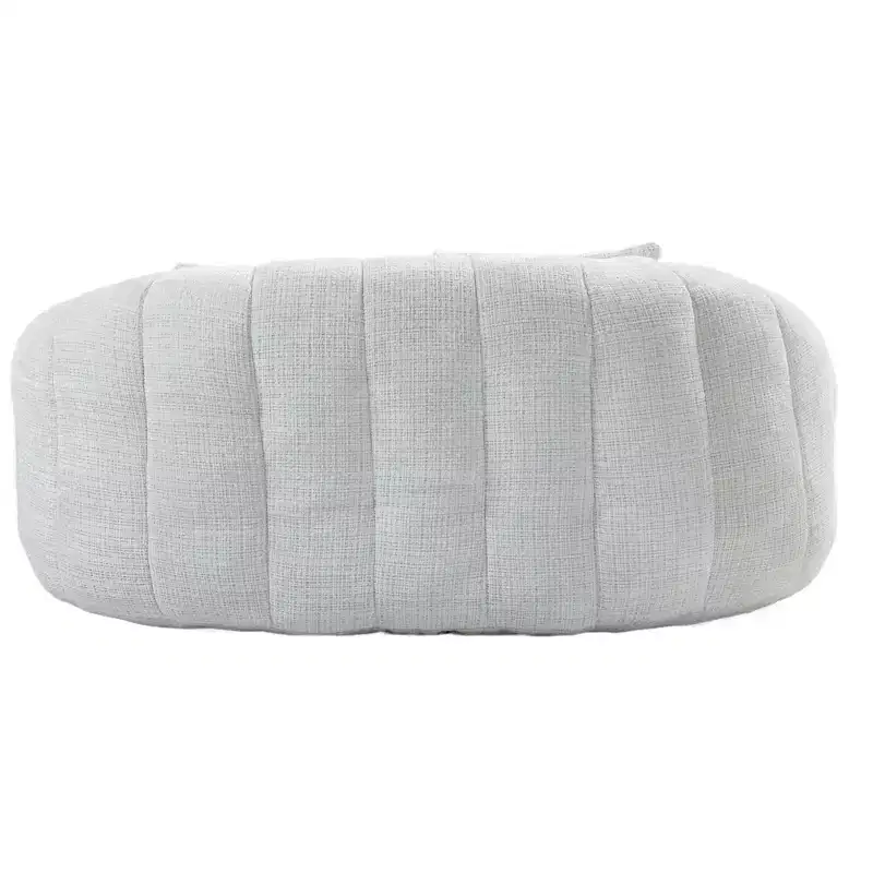 GDFStudio Anna Chenille Tufted 57.06 W Bean Bag Sofa with 2 Pillows