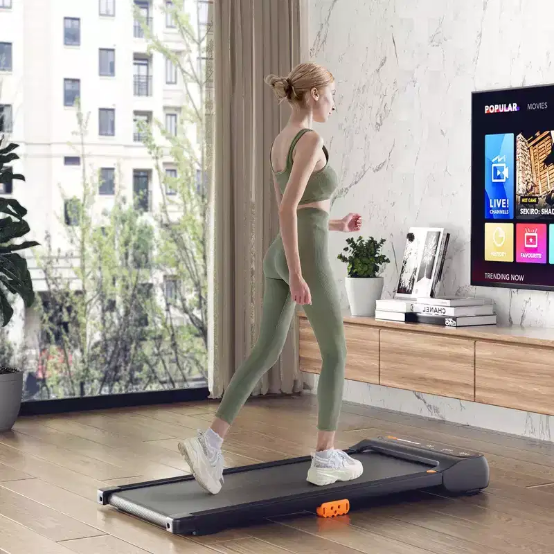 Costway Walking Pad Under Desk Treadmill with Watch Remote LED Touch Screen for Home/Office
