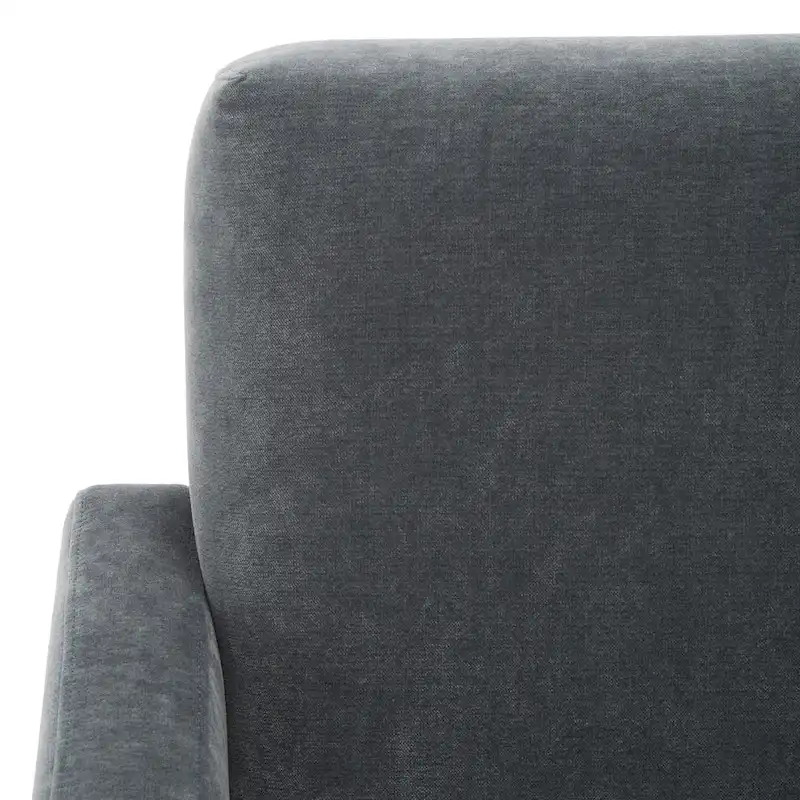 SAFAVIEH Couture Joffrette Modern Velvet Accent Chair - 27 In. W x 35 In. D x 30 In. H - 27Wx35Dx30H