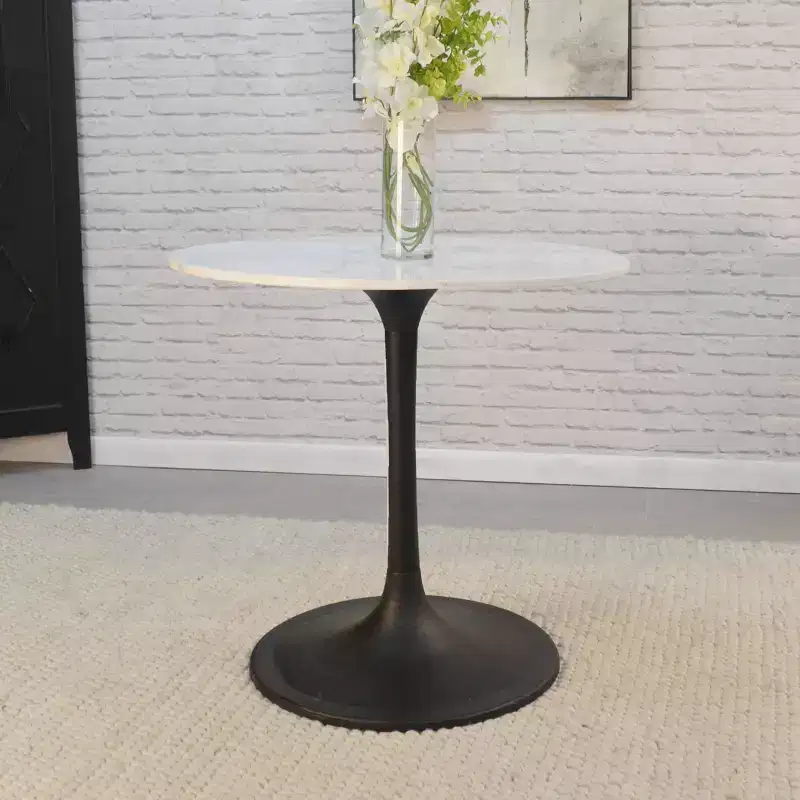 Round Marble Top Dining Table