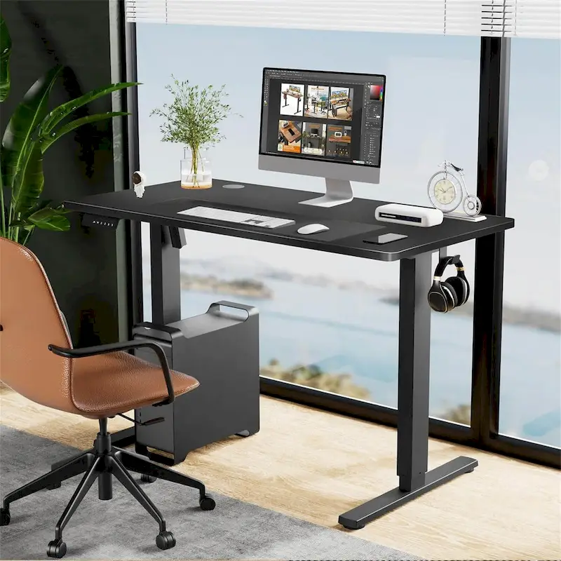 Height Adjustable Standing Desk with Electric Motor