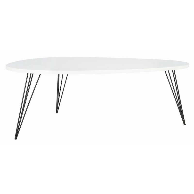 SAFAVIEH Louann Oak Finish/ Black Coffee Table - 44 x 31.5 x 15.6 - 44Wx32Dx16H