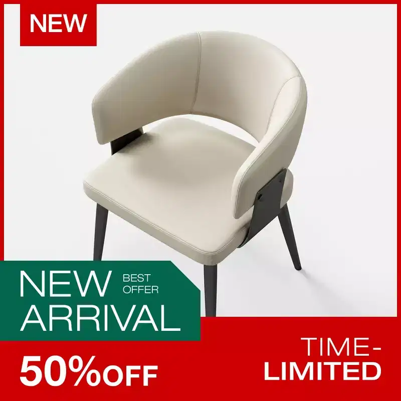 Luck live Farmhouse Dining Chairs, 2-Pack, Metal Frame, Modern Kitchen & Dining Room Seating