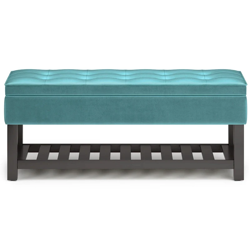 WYNDENHALL Essex 44 inch Wide Transitional Rectangle Ottoman Bench