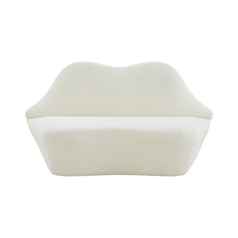 Lips Velvet Settee - 67.7W x 29.1D x 36H