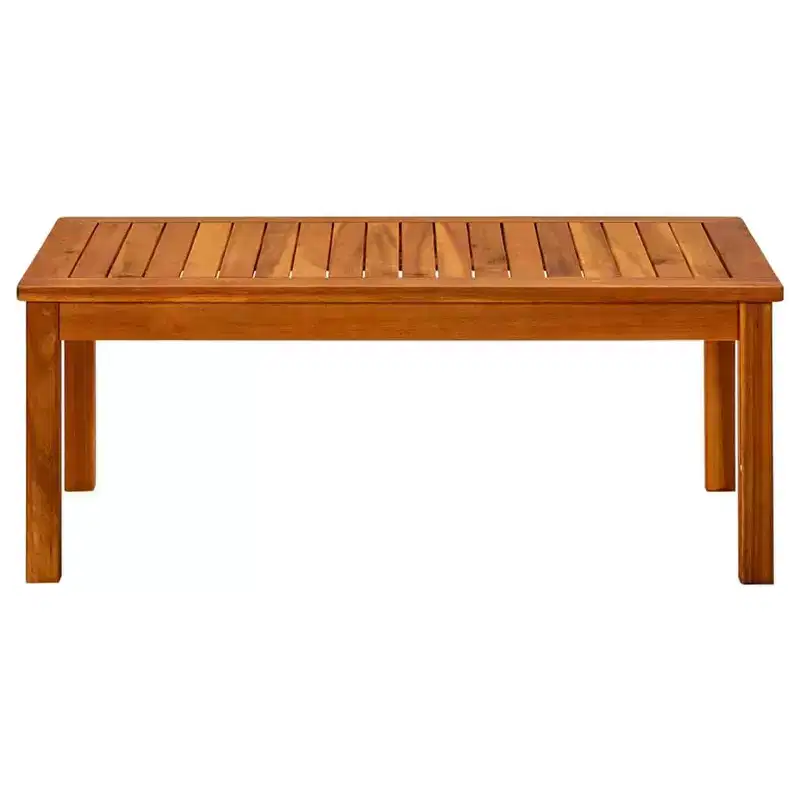 vidaXL Coffee Table Natural Wood Solid Acacia Wood - 35.4 x 19.7 x 14.2