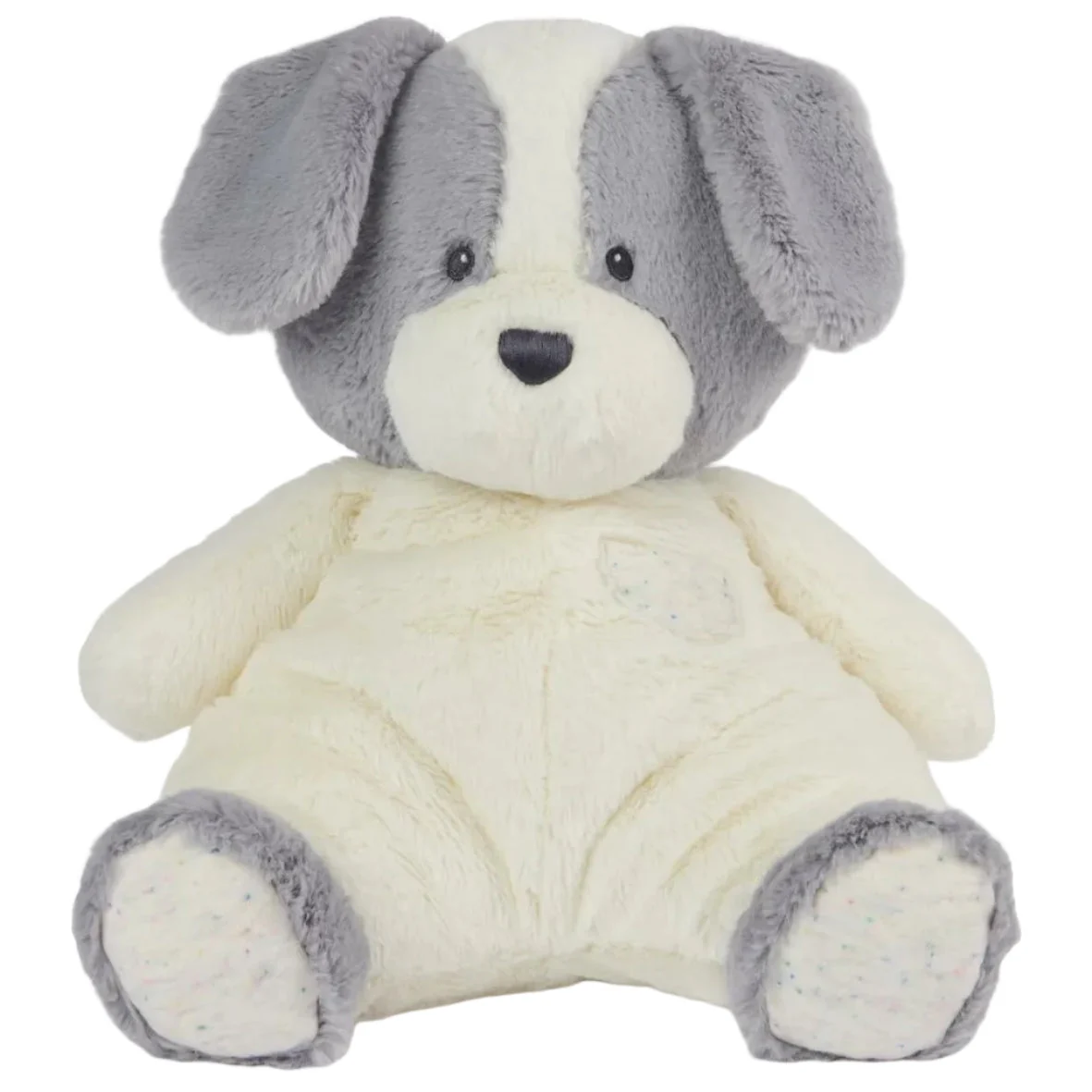 Grey White Spotted Puppy Plush Stuffed Animal Soft Toy 12.5 Inch