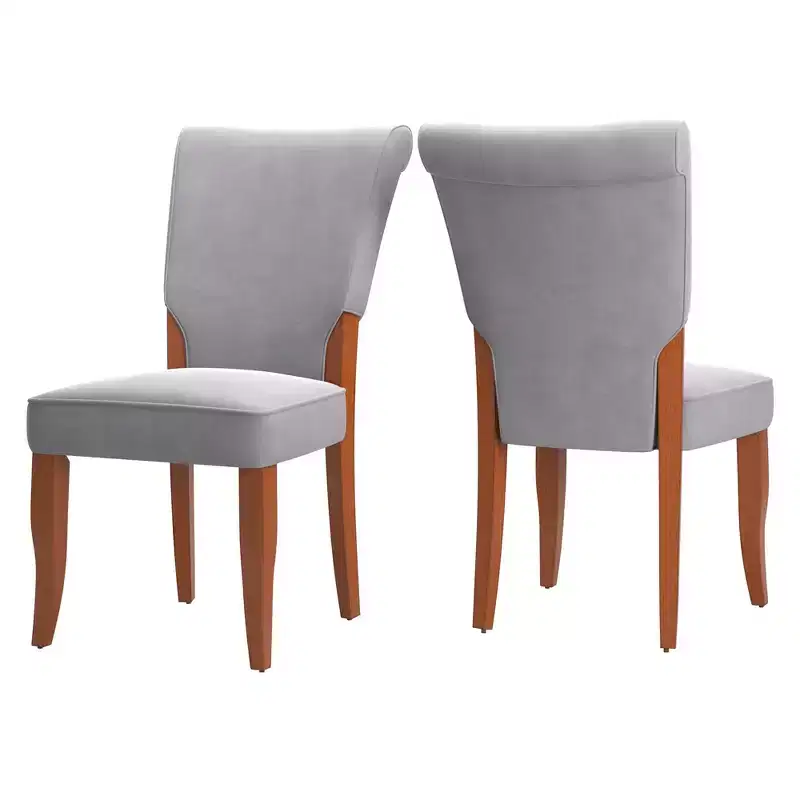 Pershing Velvet Upholstered Parsons Dining Chairs (Set of 2) - iNSPIREQ