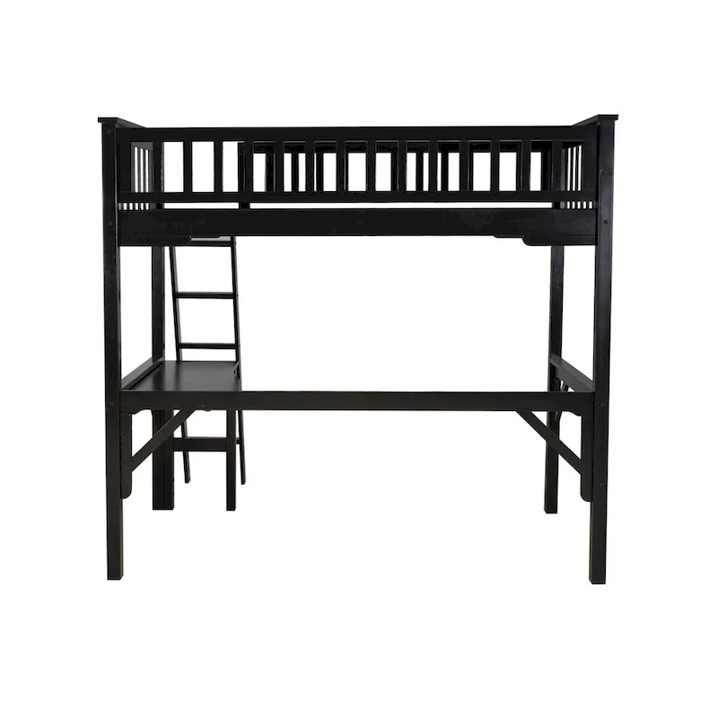 Wooden Twin Study Loft Bed