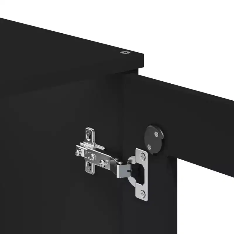 Industrial Highboard Top with 3 Shelves & Frosted Glass Doors – Anthracite