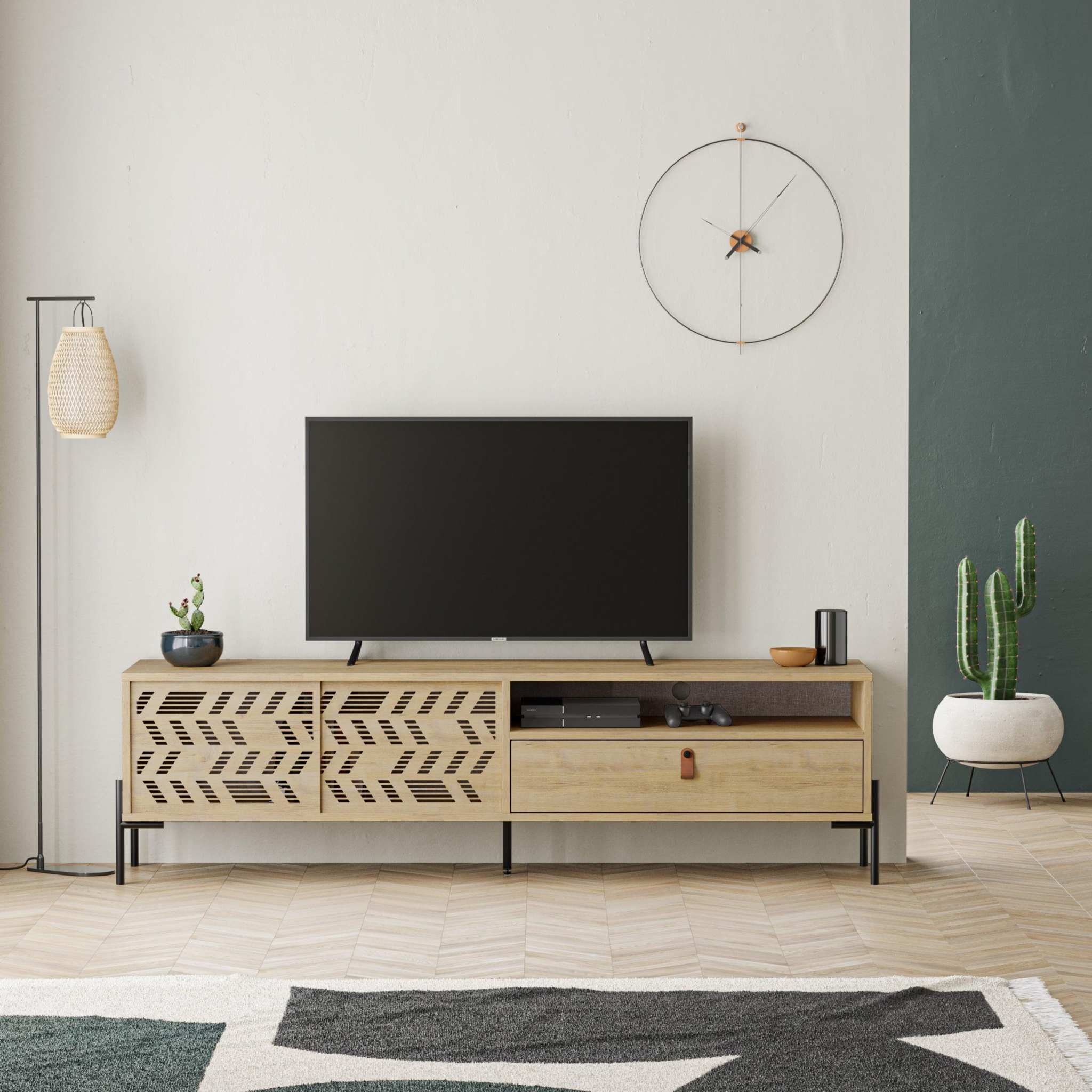 Dionysos Modern TV Stand Multimedia Stand TV Unit With Storage Cabinet 170cm