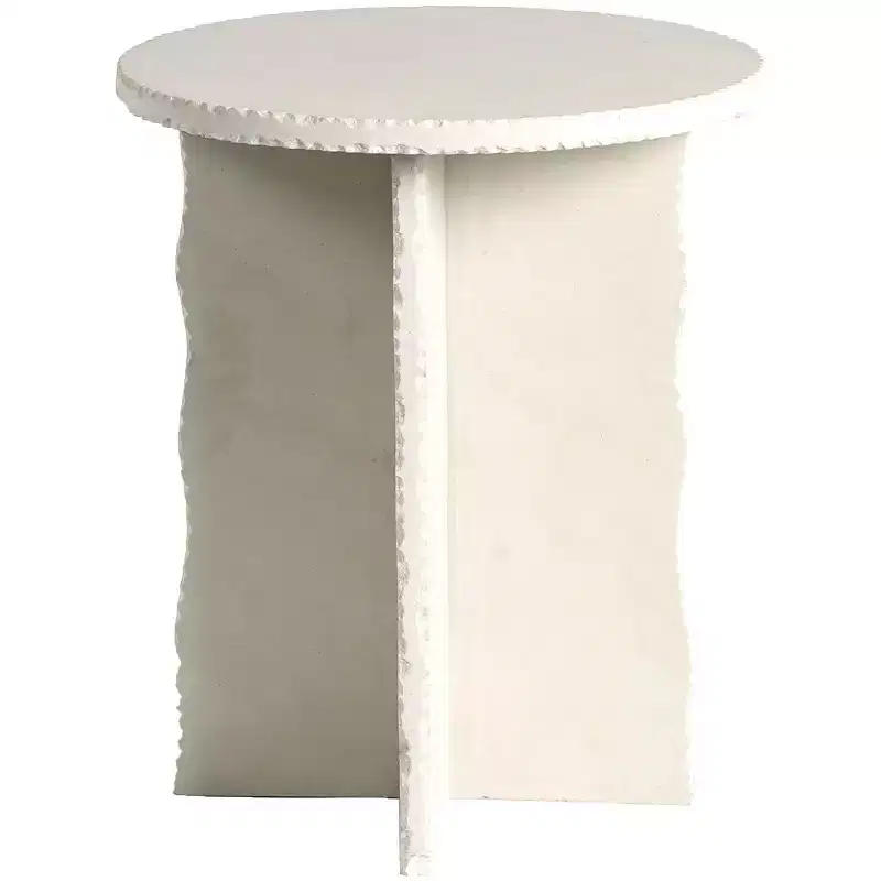 Raybrook Stone Accent Table - SFV5785 - Off White - Safavieh Couture