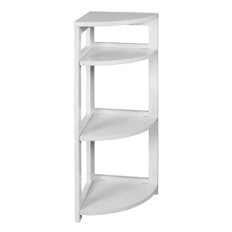 Regency,Flip Flop 34 High Corner Folding Bookcase- White
