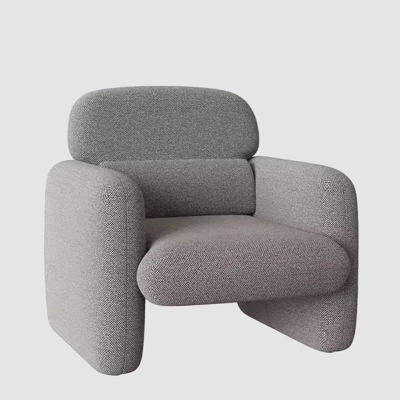 Modern Accent Chair, Wood Frame Sofa Chair, Comfortable Reading Armchair for Living Room, Bedroom, Apartment, Corner