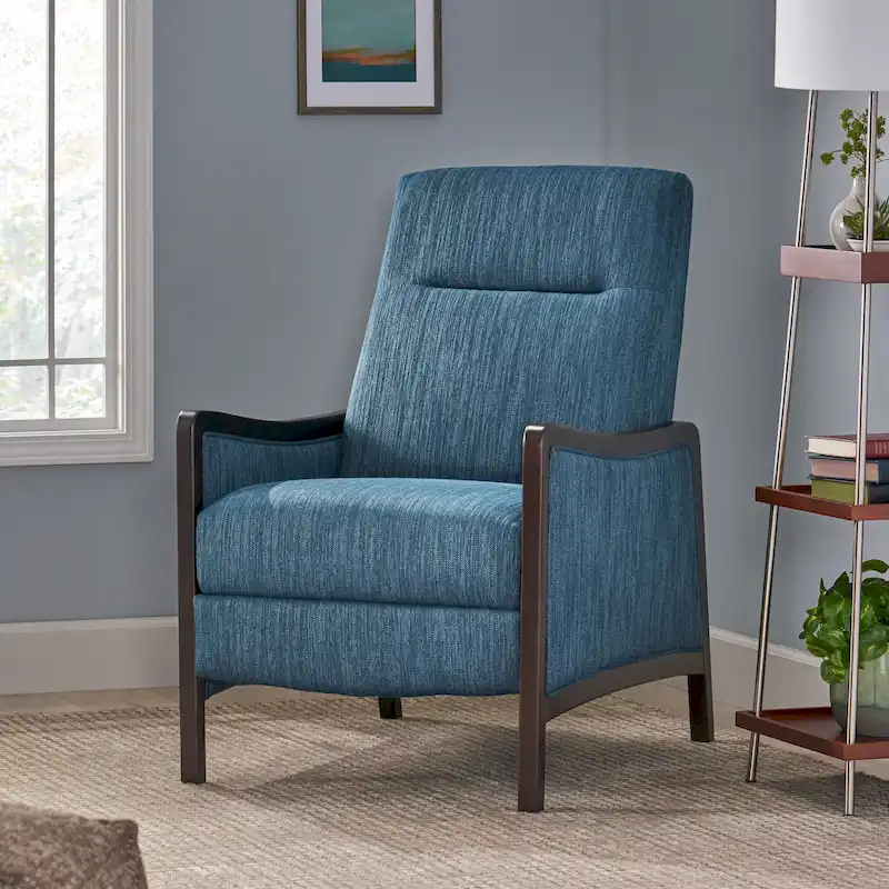 Contemporary Upholstered Pushback Recliner
