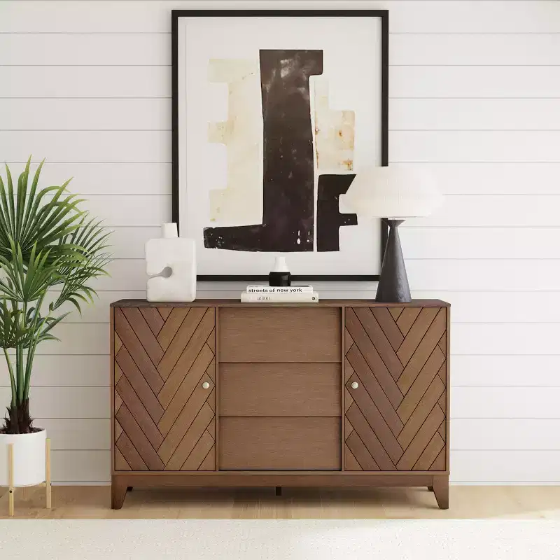 Anzinger Accent Cabinet With Drawers - Walnut - SEI